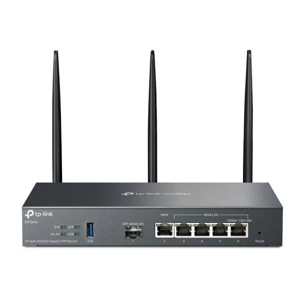 Φωτογραφία προϊόντος: TP-LINK 5 Port Gigabit Multi-WAN Router (bis 4xWAN/LAN) 1xSFP High-speed performance,Wifi 6,