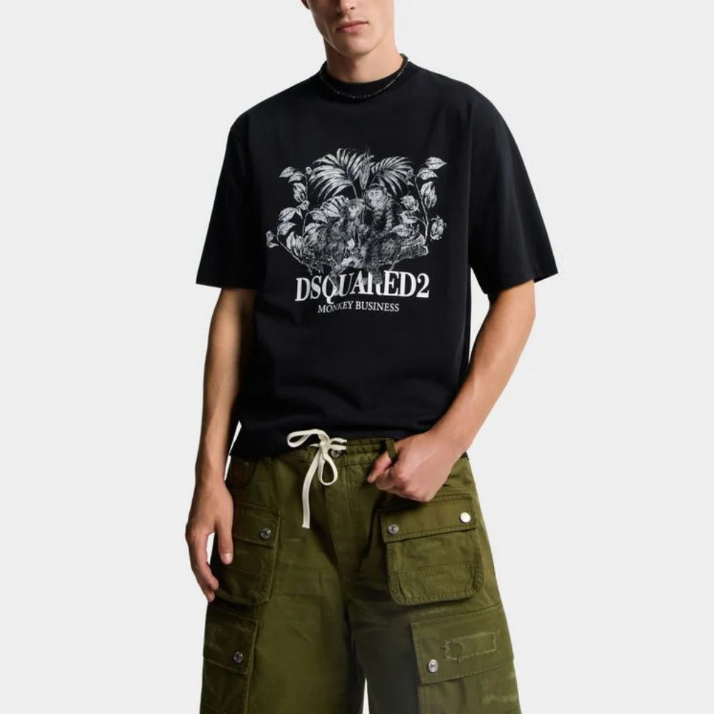 Φωτογραφία προϊόντος: DSQUARED2 LOOSE FIT T-SHIRT MEN DSQUARED2 ΓΚΡΙ- ΛΕΥΚΟ- ΜΑΥΡΟ (S74GD1545-D20106-900)