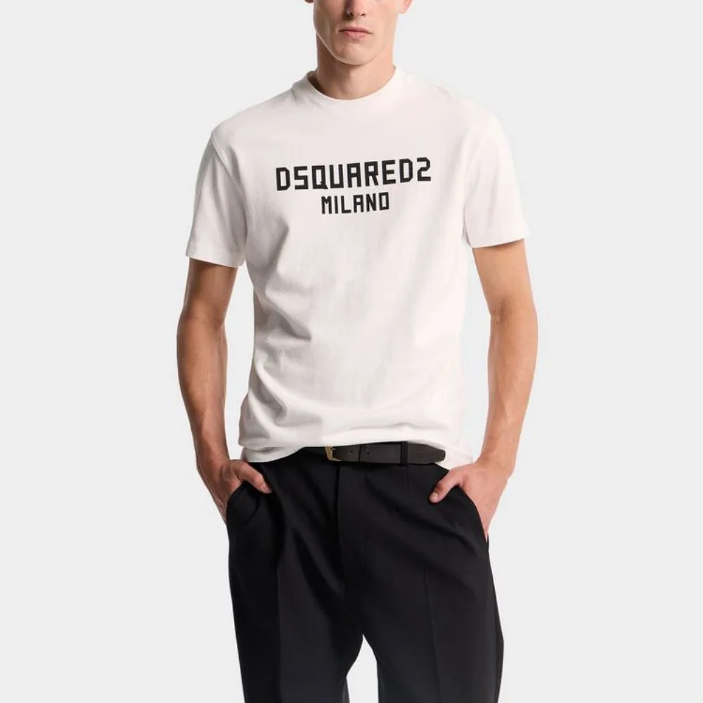 Φωτογραφία προϊόντος: DSQUARED2 LOGO CREW NECK COOL FIT T-SHIRT MEN DSQUARED2 ΛΕΥΚΟ- ΜΑΥΡΟ (S74GD1520-D20106-100)