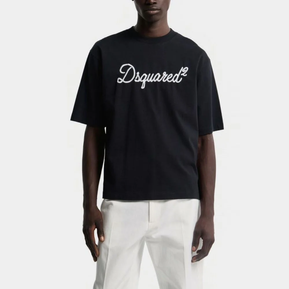 Φωτογραφία προϊόντος: DSQUARED2 LOOSE FIT T-SHIRT MEN DSQUARED2 ΛΕΥΚΟ- ΜΑΥΡΟ (S74GD1524-D20106-900)