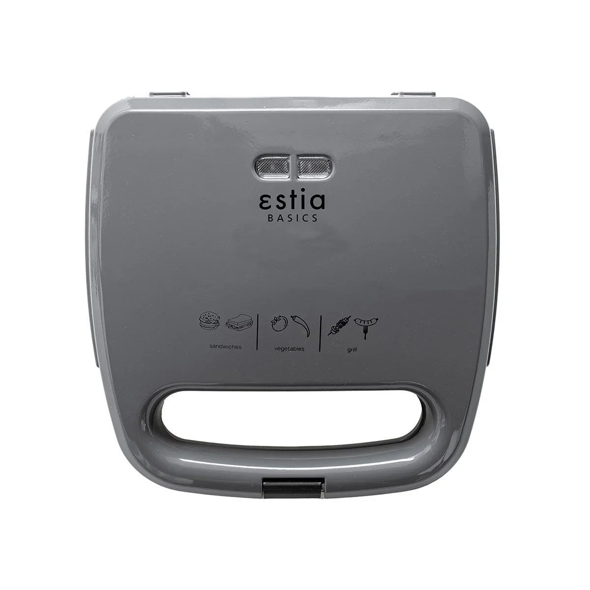 Φωτογραφία προϊόντος: Estia Aroma Grey 06-10010 Τοστιέρα για 2 Τοστ 750W Γκρι
