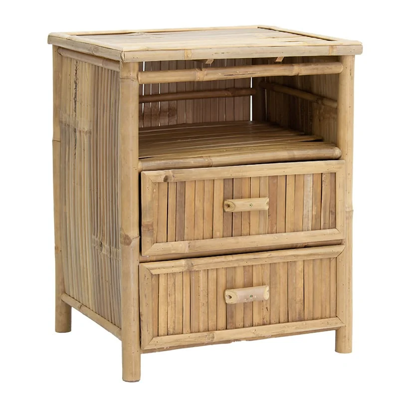 Φωτογραφία προϊόντος: Κομοδίνο Ofra bamboo φυσικό 56x46x69εκ