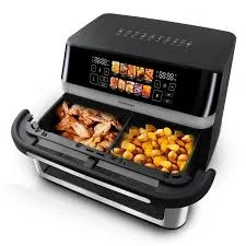 Φωτογραφία προϊόντος: Rohnson R-2882 Air Fryer με Διπλό Κάδο 12lt Ασημί