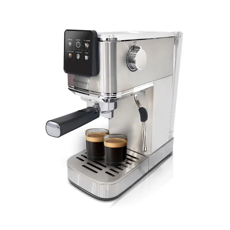 Φωτογραφία προϊόντος: Rohnson Μηχανή Espresso 1350W 20bar Ασημί R-98016