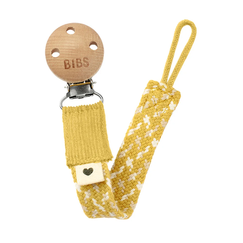 Φωτογραφία προϊόντος: Κλίπ Πιπίλας BIBS Paci Braid Mustard/Ivory/Cloud - 9401105