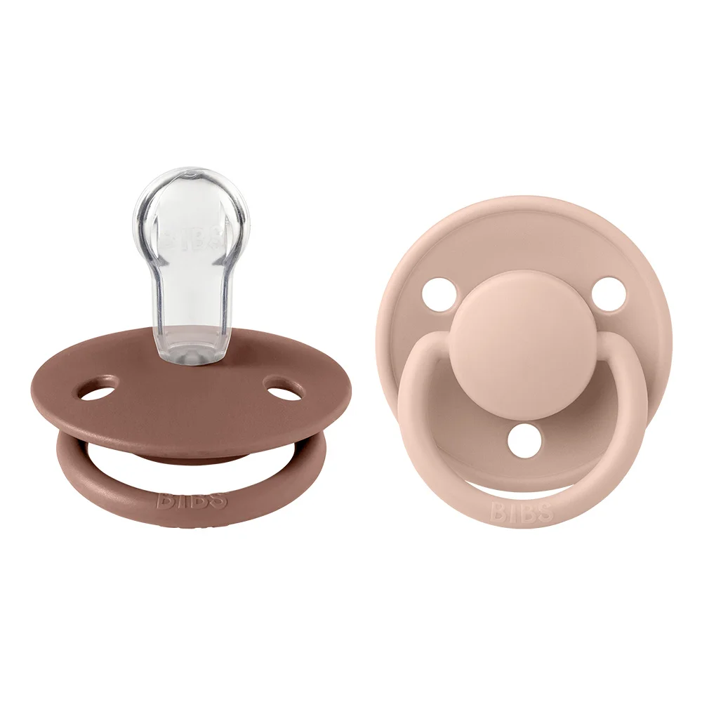 Φωτογραφία προϊόντος: BIBS De Lux 2 PACK Silicone onesize (0-3 ετών) Woodchuck/Blush - 150211