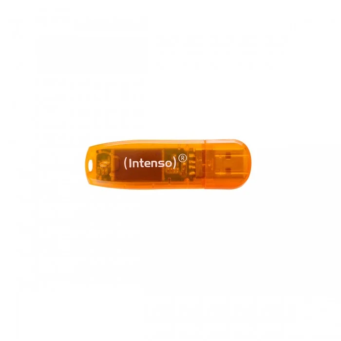 Φωτογραφία προϊόντος: USB Stick Intenso 64GB 2.0 Rainbow Line orange