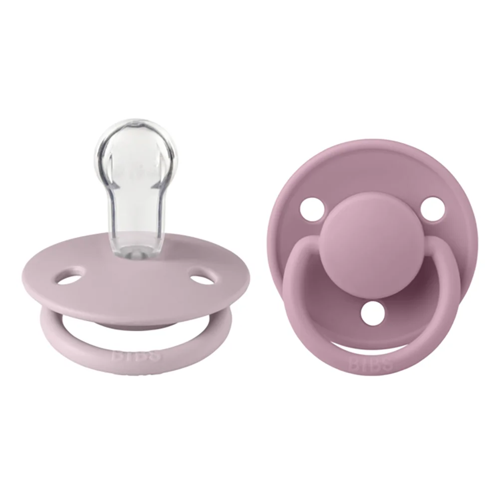 Φωτογραφία προϊόντος: BIBS De Lux 2 PACK Silicone onesize (0-3 ετών) Dusky Lilac/Heather 150220