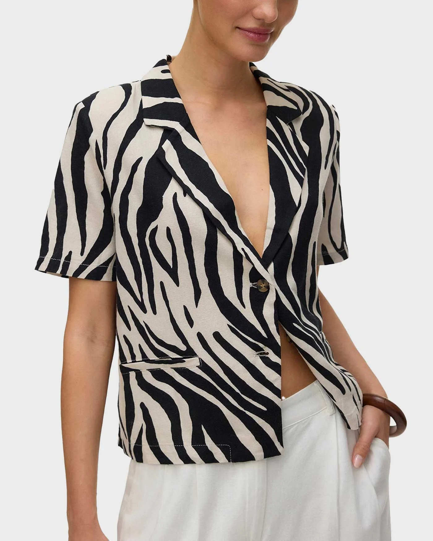 Φωτογραφία προϊόντος: VERO MODA MYMILO ΓΥΝΑΙΚΕΙΟ CROPPED ΚΟΝΤΟΜΑΝΙΚΟ ΣΑΚΑΚΙ - 10340307 ΕΚΡΟΥ