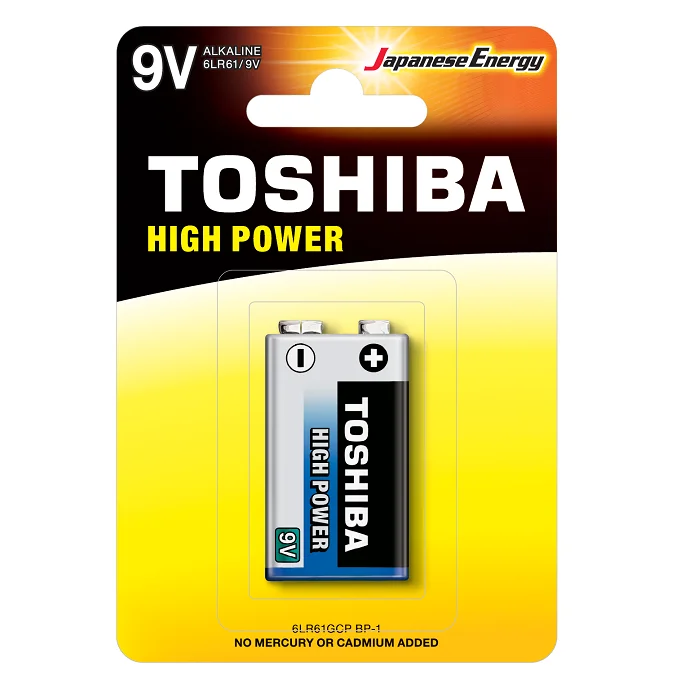 Φωτογραφία προϊόντος: Toshiba Μπαταρία Πλακέ Αlkaline 6LF22G 9V - 448.1.589215