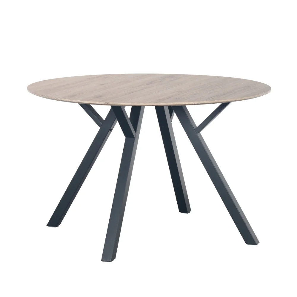 Φωτογραφία προϊόντος: LIBERTA NATURE ΤΡΑΠΕΖΙ OAK 120x120x75cm - MDF - ΜΕΤΑΛΛΟ - 120Μx120Πx75Υ