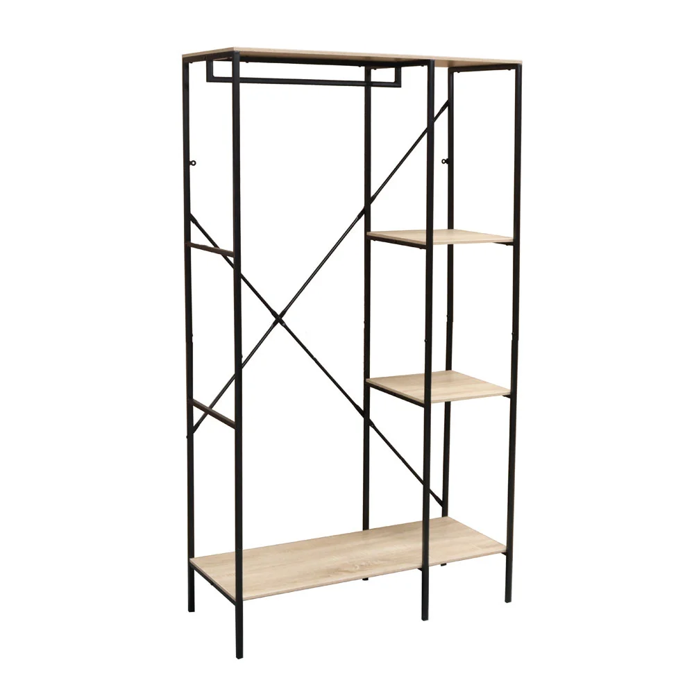 Φωτογραφία προϊόντος: LIBERTA FREE 90 ΝΤΟΥΛΑΠΑ SONOMA 90x40x165cm - ΜΟΡΙΟΣΑΝΙΔΑ ΜΕ ΕΠΕΝΔΥΣΗ ΜΕΛΑΜΙΝΗΣ CARTA - ΜΕΤΑΛΛΟ - 90Μx40Πx165Υ