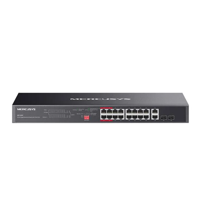 Φωτογραφία προϊόντος: MERCUSYS rackmount switch MS120GP, 20x Gigabit θύρες, PoE+, V1.0