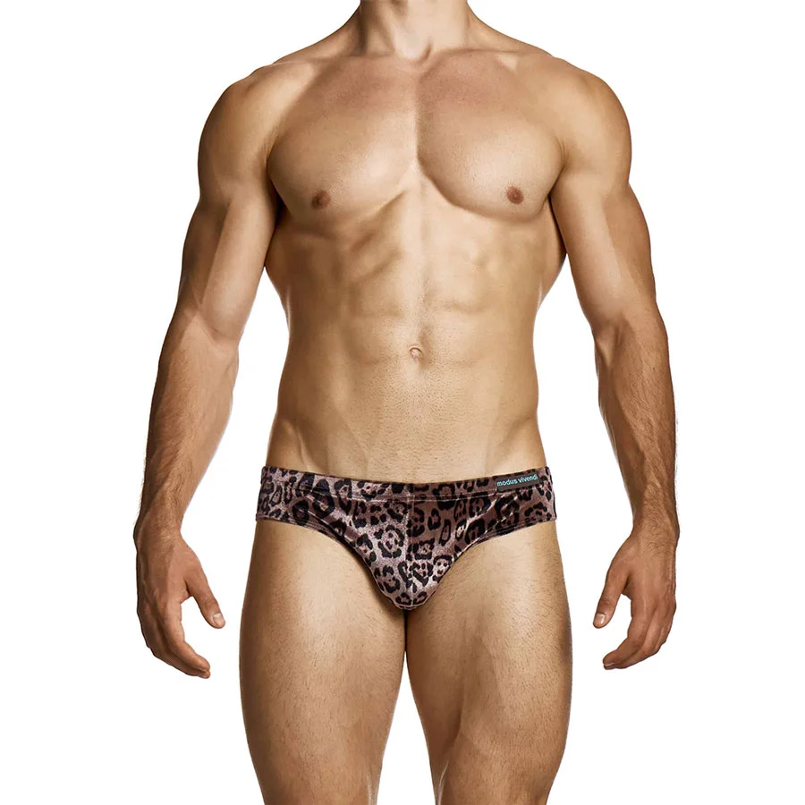 Φωτογραφία προϊόντος: Ανδρικό Animal Print Velvet Slip Modus Vivendi 26413-2_brown Καφέ
