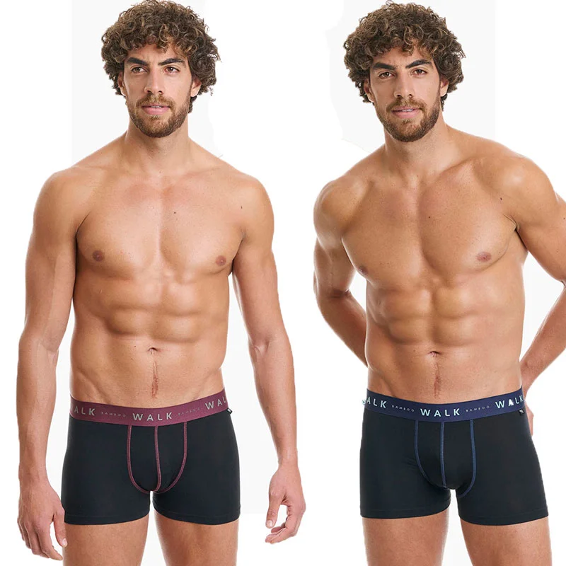 Φωτογραφία προϊόντος: Ανδρικό Boxer Bamboo 2pack Walk W1776_0202 Μαύρο