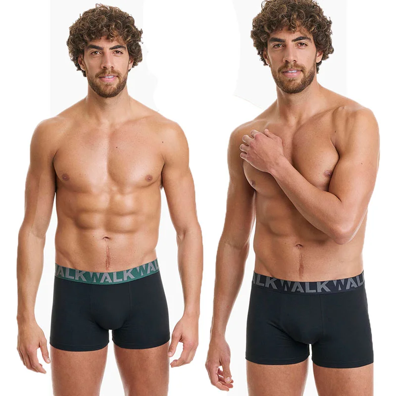 Φωτογραφία προϊόντος: Ανδρικό Boxer Cotton-Stretch Walk 2pack W1755-1_0202 Μαύρο
