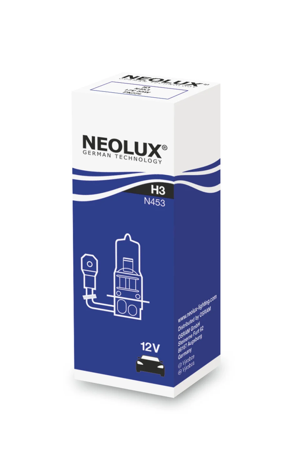 Φωτογραφία προϊόντος: NEOLUX H3 12V 55W PK22s (N453) 1τμχ