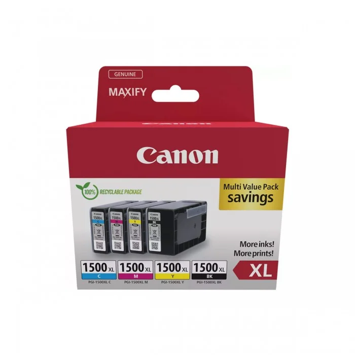 Φωτογραφία προϊόντος: Canon Μελάνι Inkjet PGI-1500XL CMYK Multipack - 9182B010