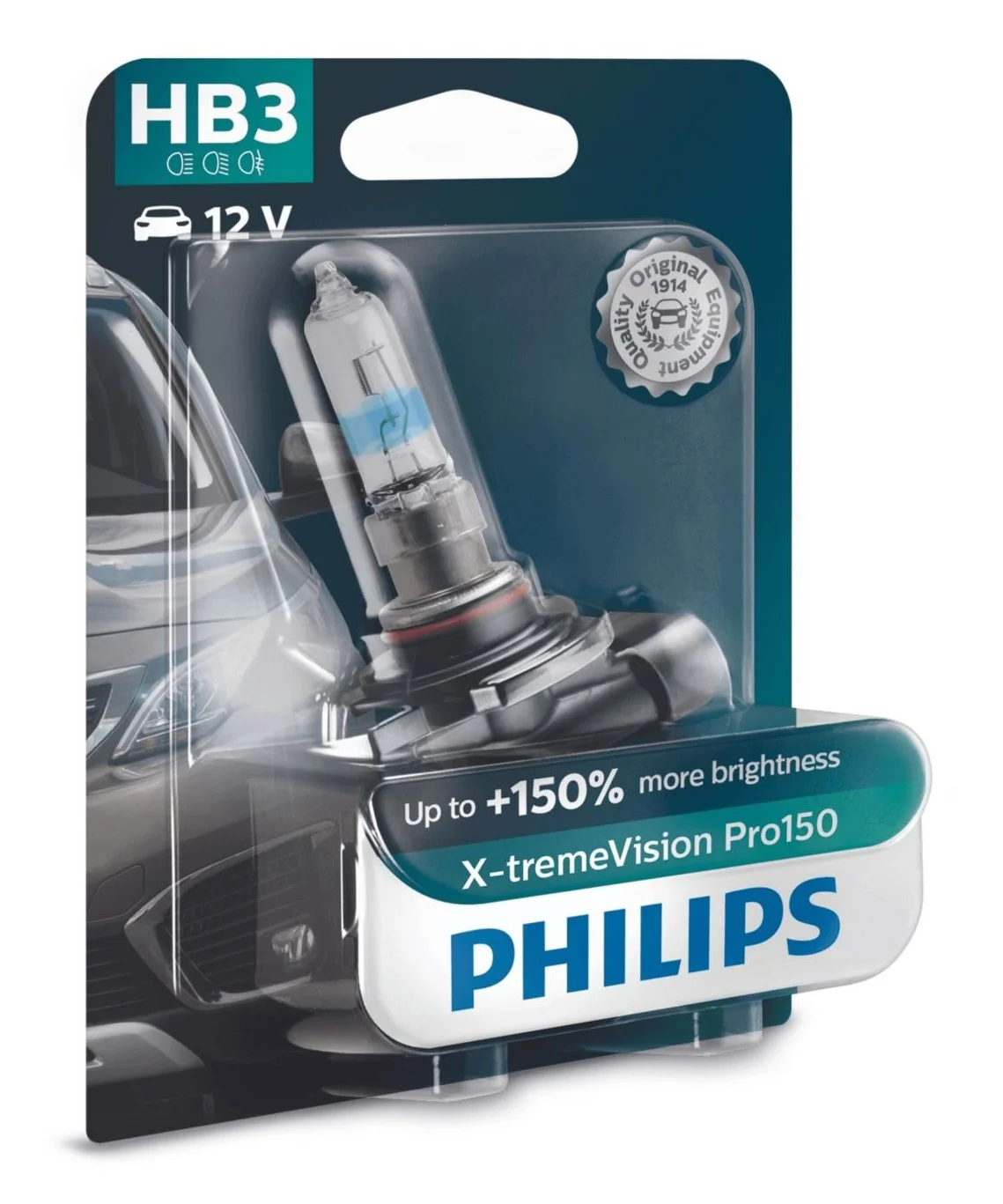 Φωτογραφία προϊόντος: PHILIPS HB3 X-treme Vision Pro150 12V 60W Έως 150% Φως 9005XVPB1