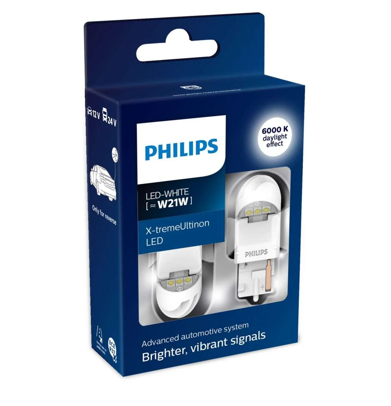 Φωτογραφία προϊόντος: PHILIPS W21 12V X-tremeUltinon LED white 11065XUWX2 2τμχ