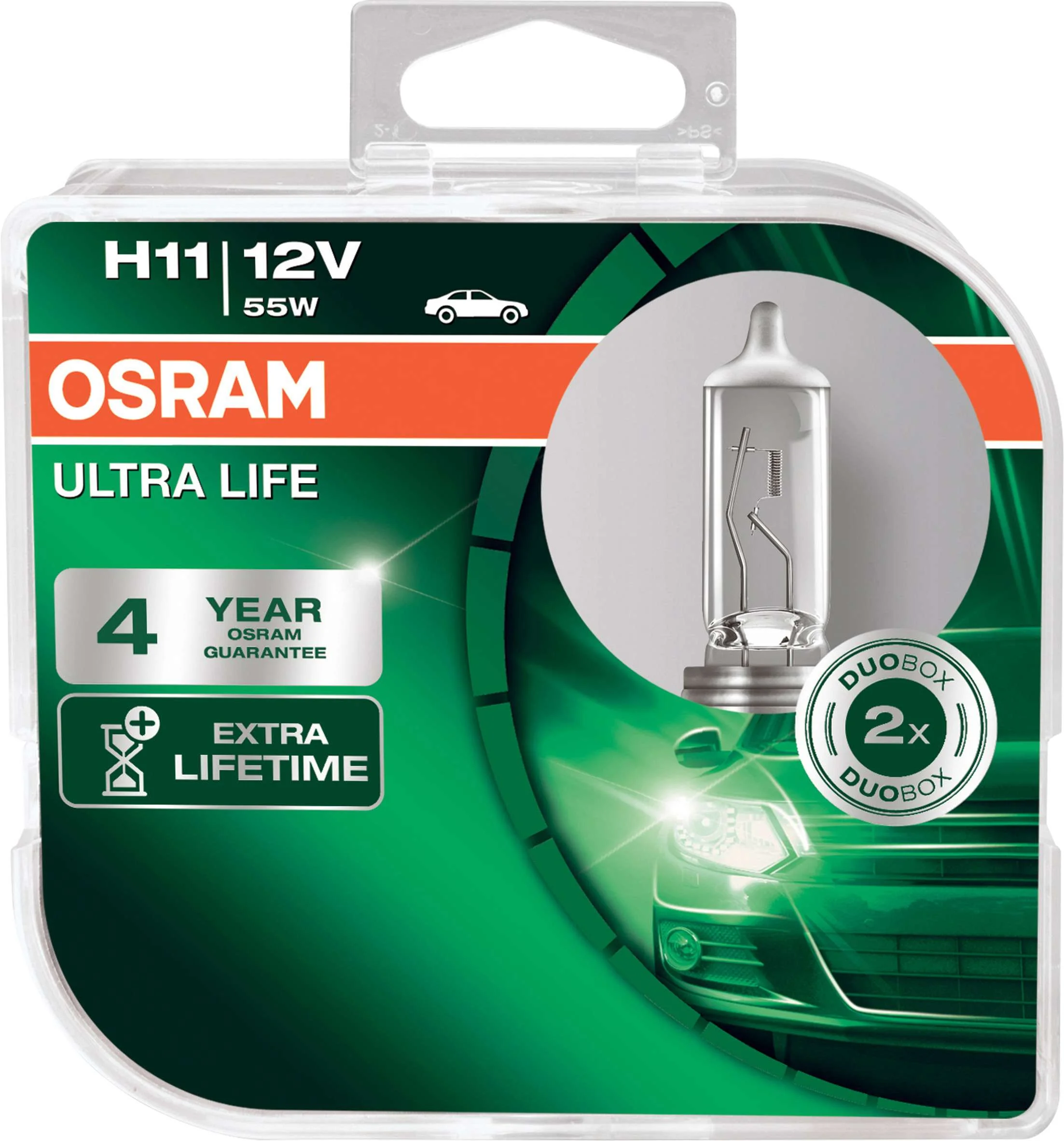 Φωτογραφία προϊόντος: OSRAM H11 12V 55W Ultra Life (64211ULT-HCB) 2τμχ