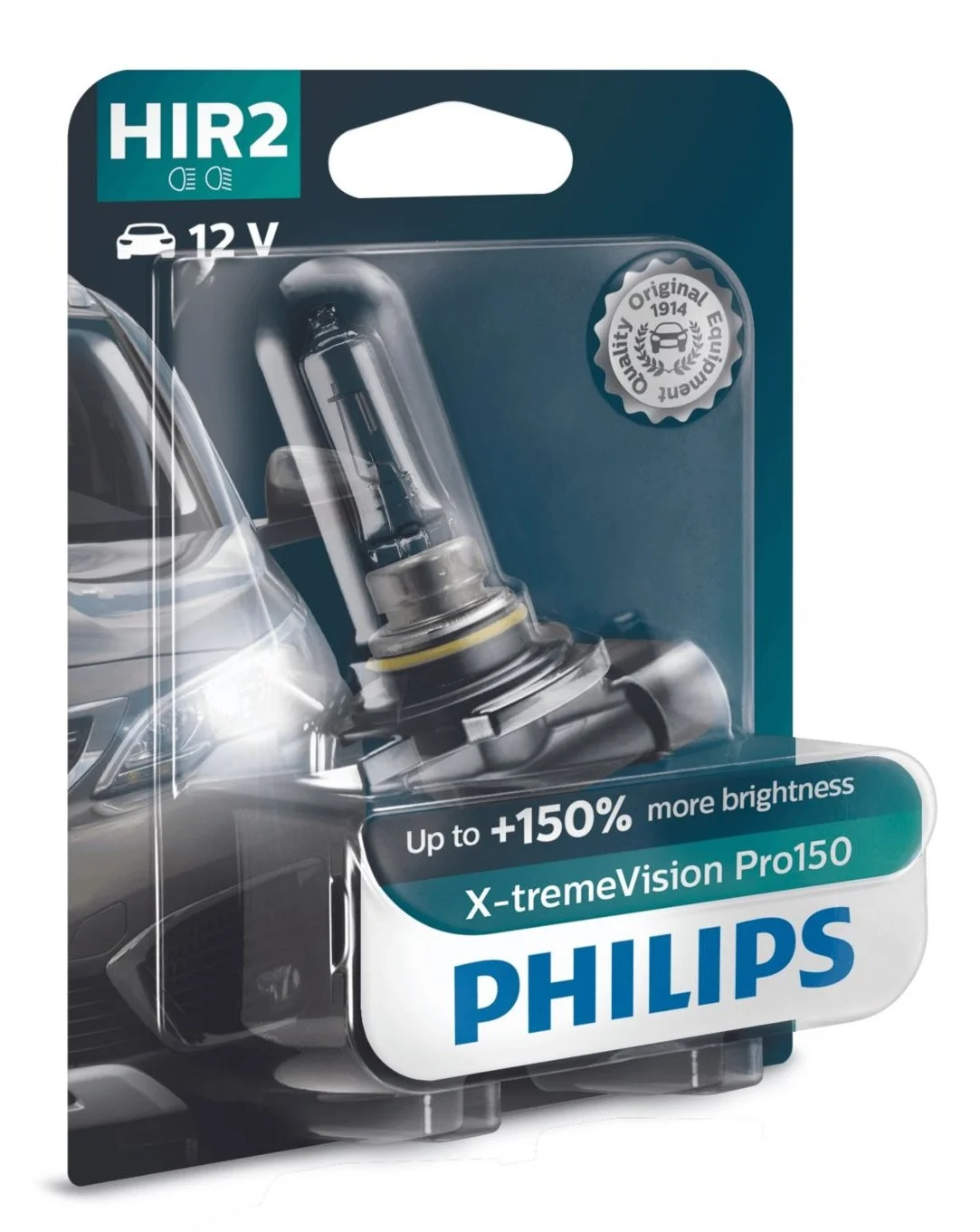 Φωτογραφία προϊόντος: PHILIPS HIR2 X-treme Vision Pro150 12V 55W Έως 150% Περισσ.Φως (9012XVPB1) 1τμχ