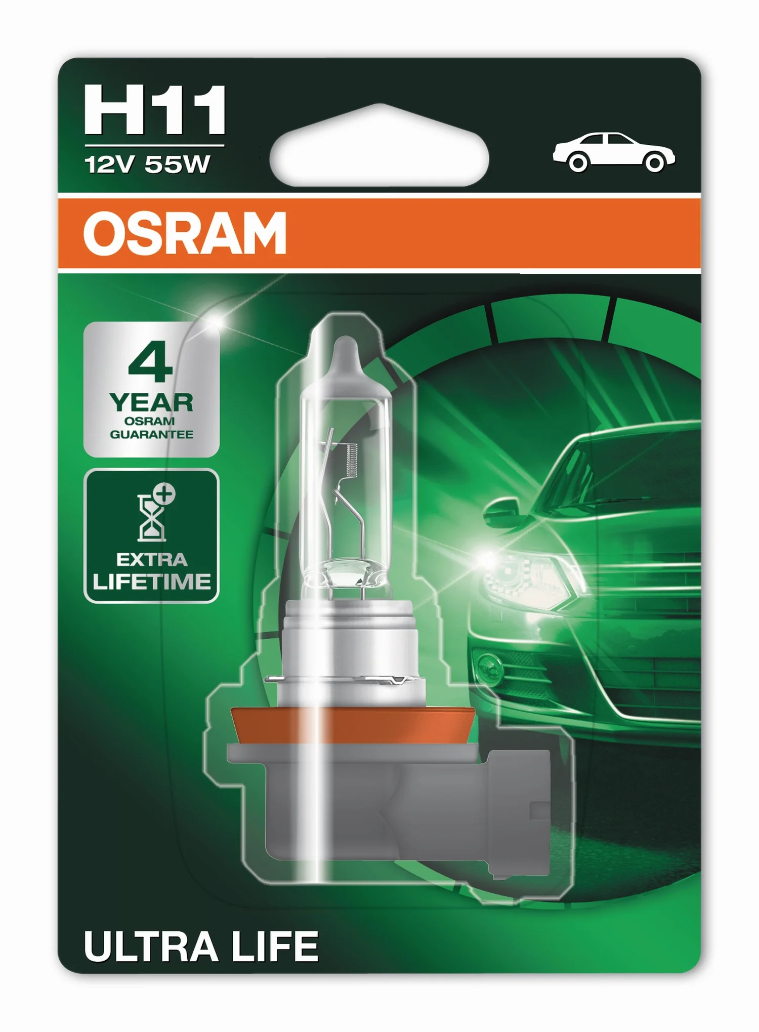 Φωτογραφία προϊόντος: OSRAM H11 PGJ19-2 12V 55W ULTRA LIFE (64211ULT-01B) 1τμχ