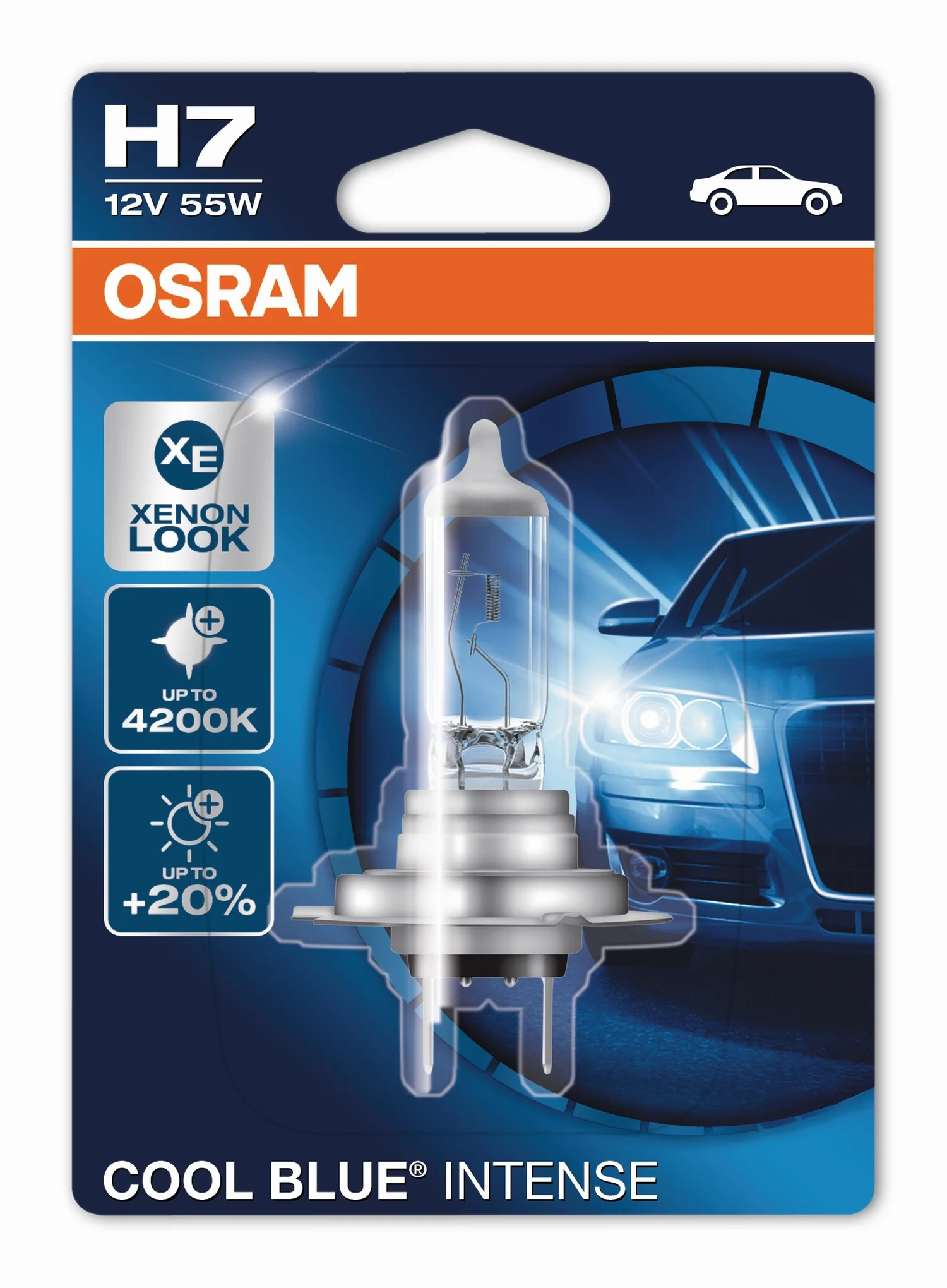 Φωτογραφία προϊόντος: OSRAM H7 12V 55W PX26d COOL BLUE© INTENSE (64210CBI-01B) 1τμχ