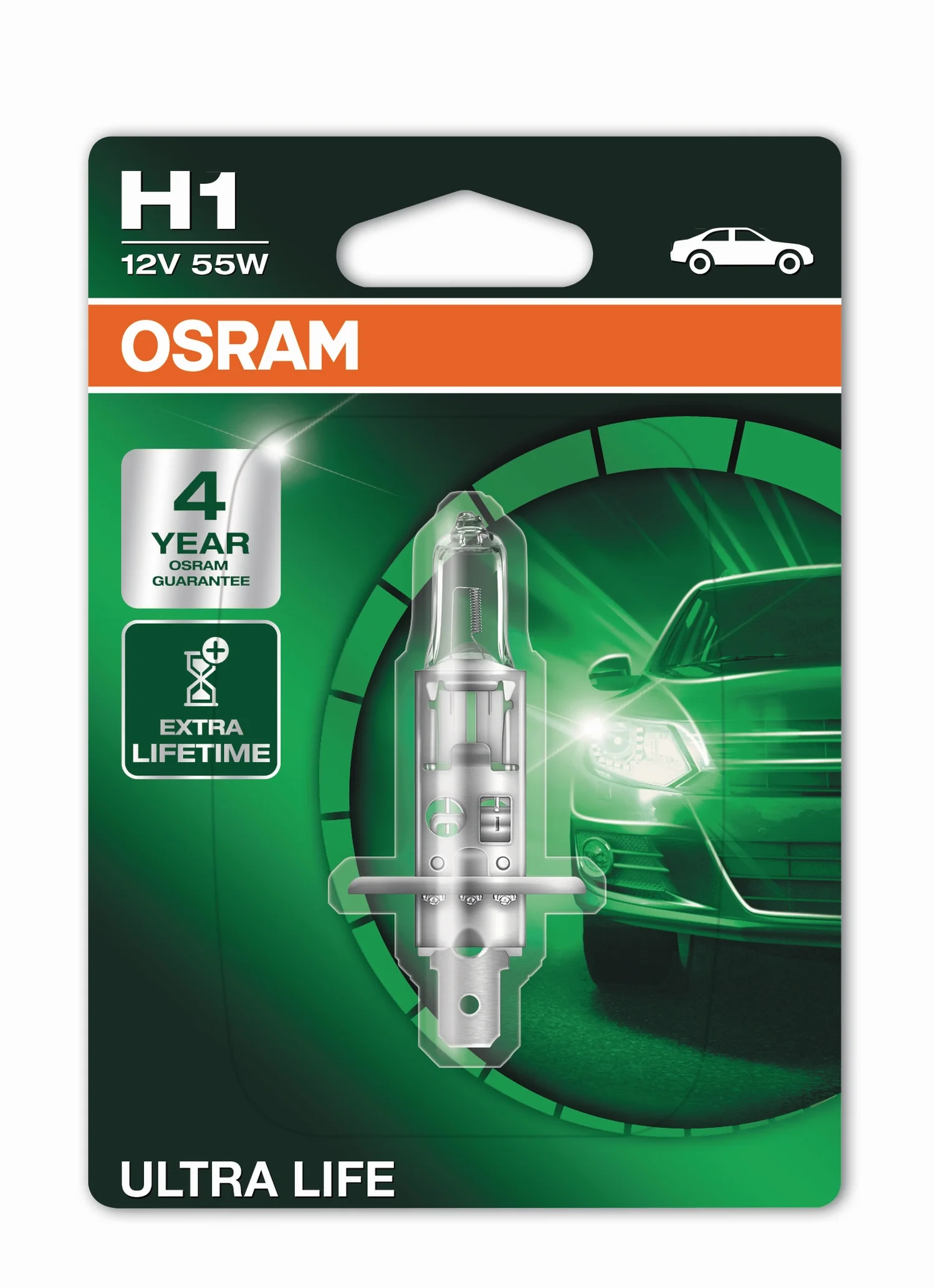Φωτογραφία προϊόντος: OSRAM H1 P14,5s 12V 55W ULTRA LIFE (64150ULT-01B) 1τμχ