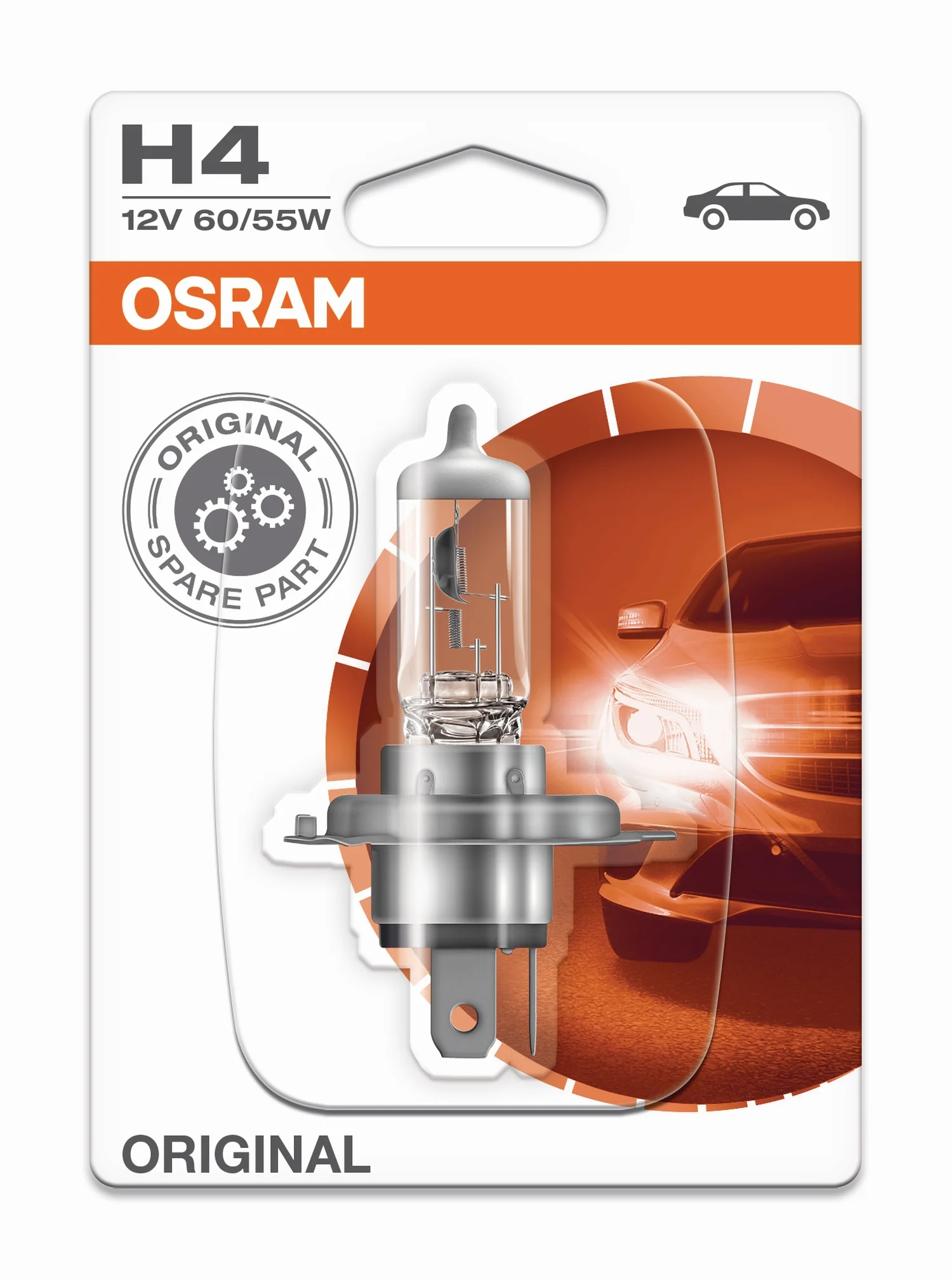 Φωτογραφία προϊόντος: OSRAM H4 12V P43t 60/55W Original Line (64193-01B) 1τμχ