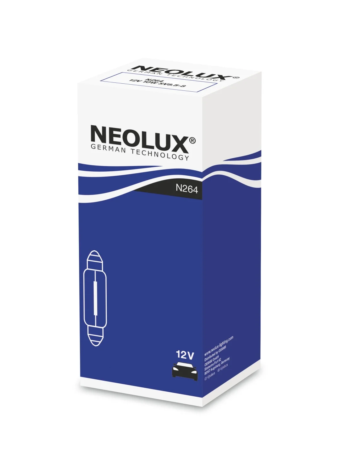Φωτογραφία προϊόντος: NEOLUX 10W 12V SV8,5-8 43mm (N264) 1τμχ