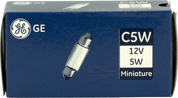 Φωτογραφία προϊόντος: GENERAL ELECTRIC C5W 12V 5W SV8,5-8 (GE7546) 1τμχ