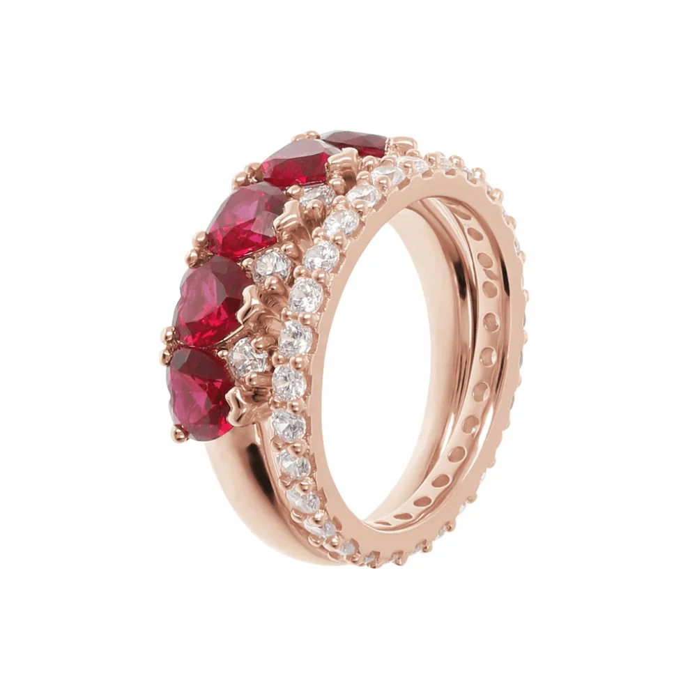 Φωτογραφία προϊόντος: BRONZALLURE MILANO Bronzallure Saint Valentine Day, Δαχτυλίδι Ορειχάλκινο με ροζ χρύσωμα 18Κ 03140-WSBZ01997.RED-12