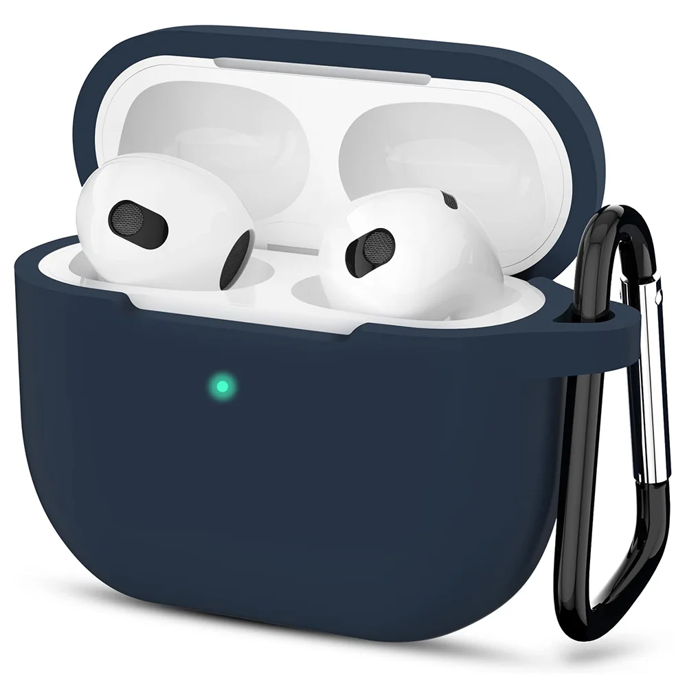 Φωτογραφία προϊόντος: Techsuit Θήκη Σιλκόνης Apple AirPods 3 Smooth Ultrathin Navy Blue