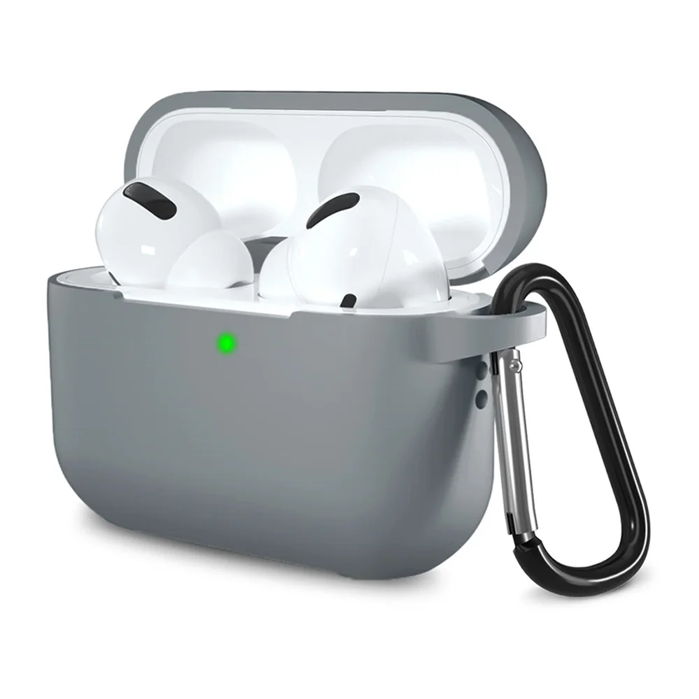 Φωτογραφία προϊόντος: Techsuit Θήκη Σιλκόνης Apple AirPods Pro 1 / 2 Smooth Ultrathin Grey