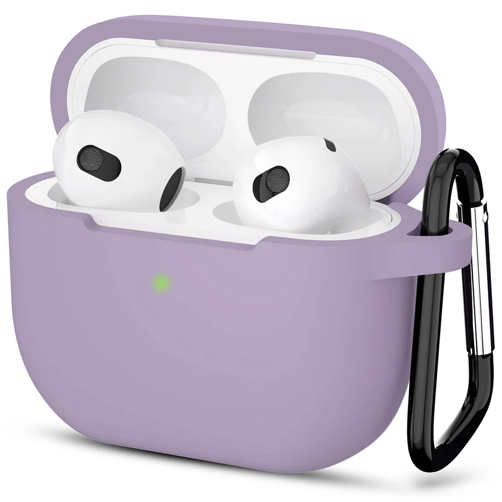 Φωτογραφία προϊόντος: Techsuit Θήκη Σιλκόνης Apple AirPods 3 Smooth Ultrathin Purple