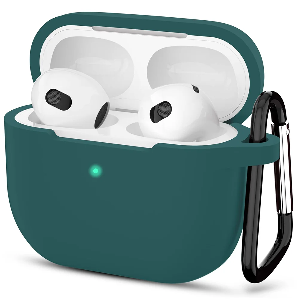 Φωτογραφία προϊόντος: Techsuit Θήκη Σιλκόνης Apple AirPods Pro 1 / 2 Smooth Ultrathin Dark Green