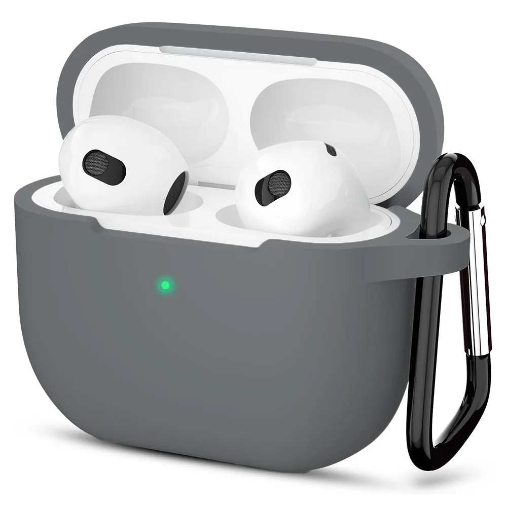 Φωτογραφία προϊόντος: Techsuit Θήκη Σιλκόνης Apple AirPods 3 Smooth Ultrathin Grey