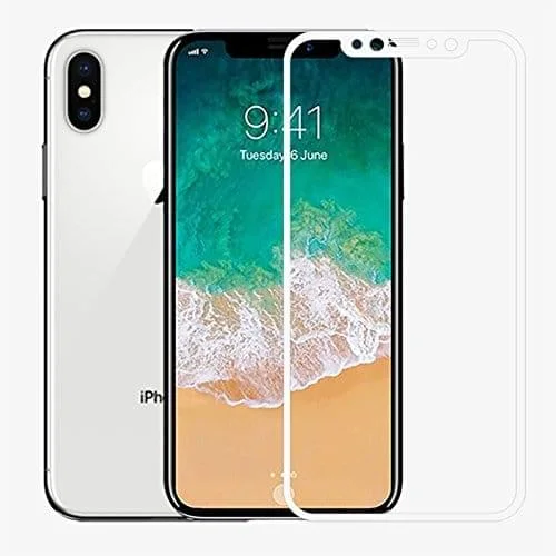 Φωτογραφία προϊόντος: Tempered glass IPHONE X 0.30mm - Full 3D Glass -Full GLUE - WHITE