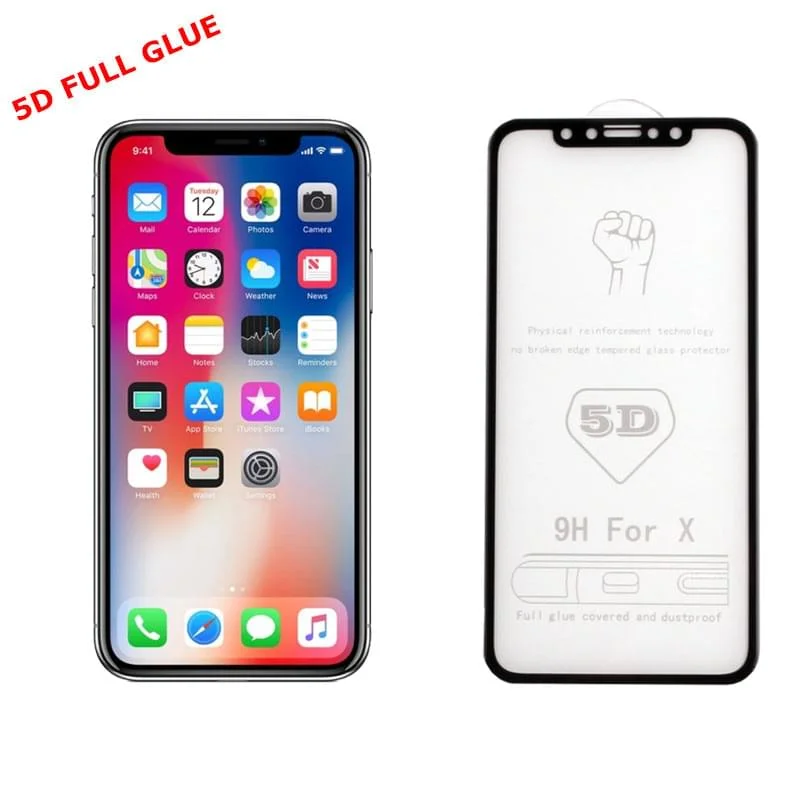 Φωτογραφία προϊόντος: Tempered glass IPHONE X - Full 3D Glass -Full GLUE -BLACK