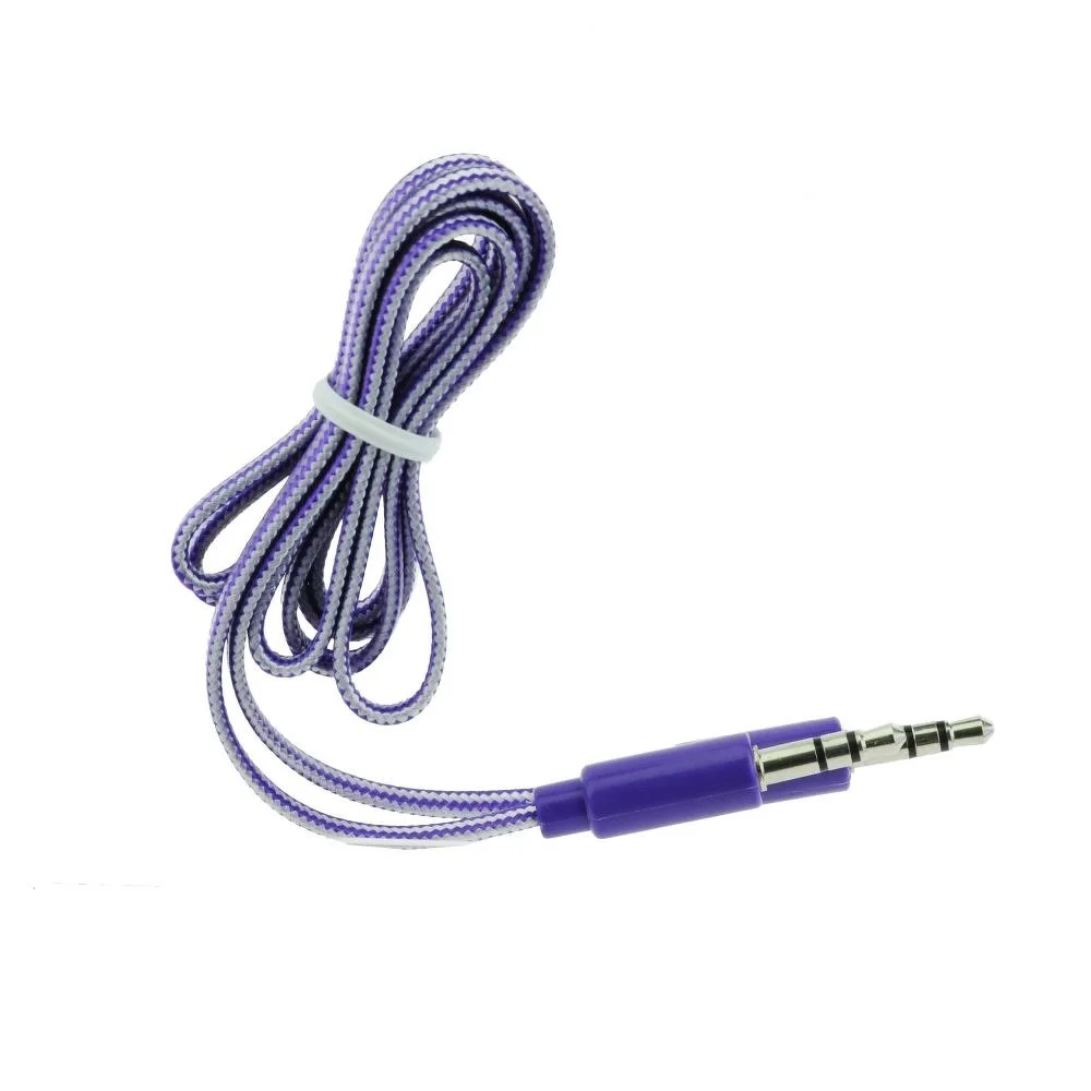 Φωτογραφία προϊόντος: OEM AUX CABLE JACK STEREO 3.5mm purple 1m