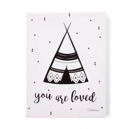 Φωτογραφία προϊόντος: Kανβάς You Are Loved Black +amp; White