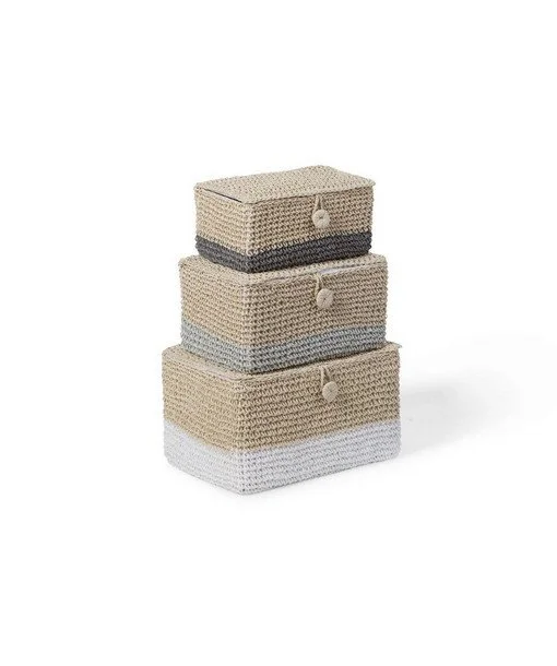 Φωτογραφία προϊόντος: Childhome Σετ 3 τμχ Καλάθια Ψάθινα