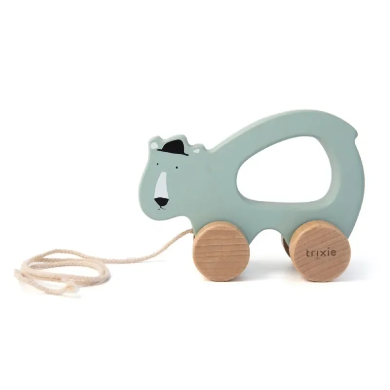 Φωτογραφία προϊόντος: Trixie Wooden Pull Along Toy Mr. Polar Bear