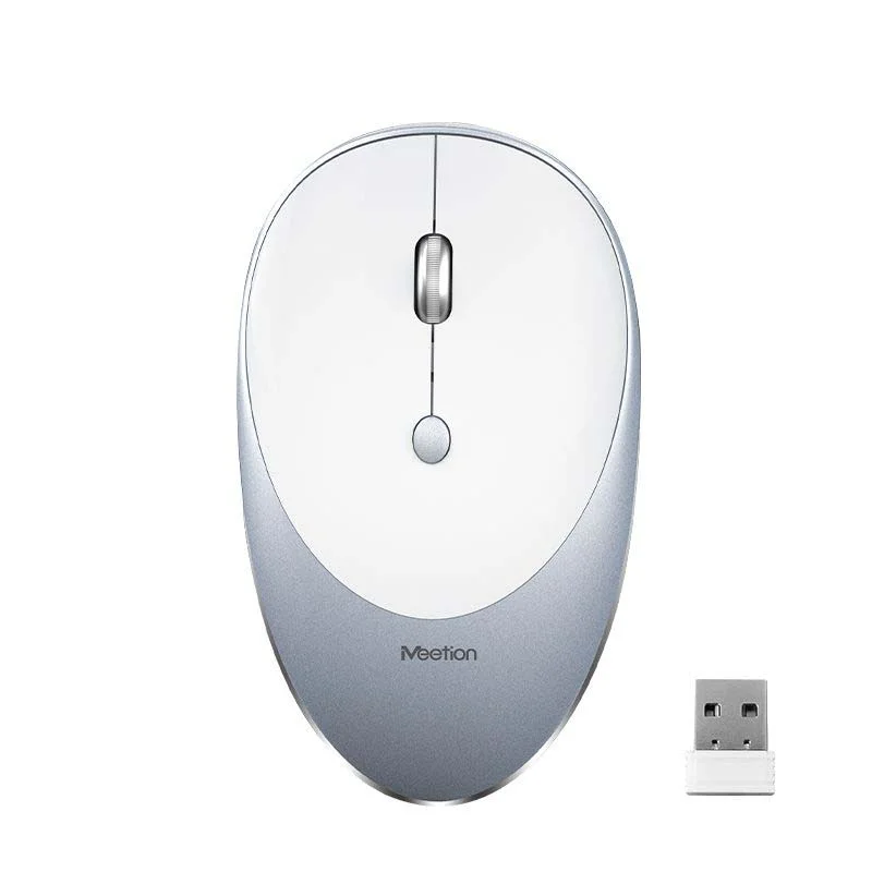 Φωτογραφία προϊόντος: Meetion MT-R600 2.4G Ασύρματο Ποντίκι / Ασημί