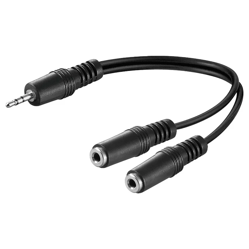 Φωτογραφία προϊόντος: OEM Καλώδιο Ήχου 3.5mm σε 2x 3.5mm Θηλ. 0.2m