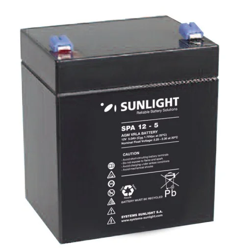 Φωτογραφία προϊόντος: Sunlight Μολύβδου 12V 5A Τετράγωνη (F1)