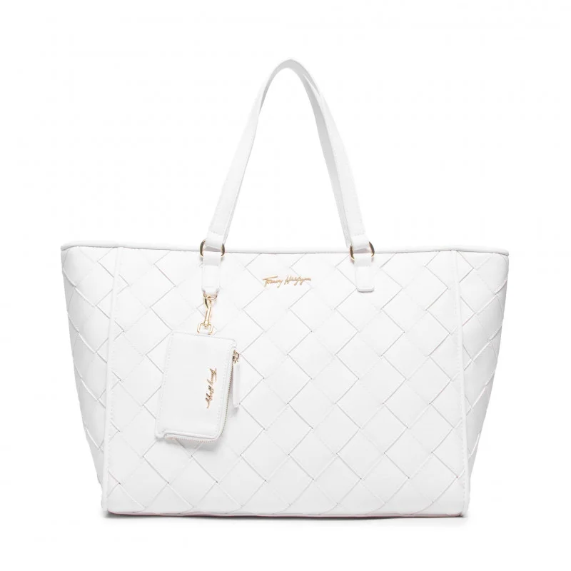Φωτογραφία προϊόντος: Tommy Hilfiger Th Tommy Joy Tote Wv AW0AW11758 Γυναικεία Τσάντα Λευκή