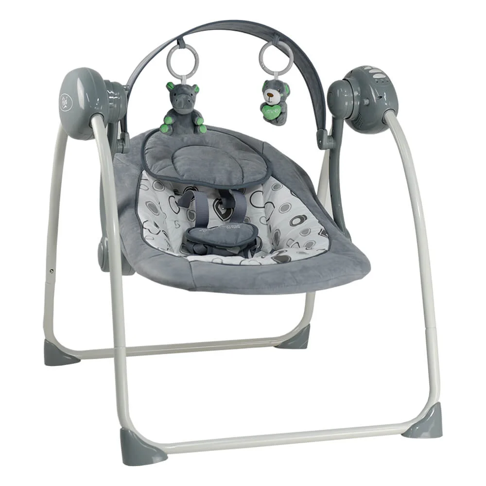 Φωτογραφία προϊόντος: Bebe Stars Flora 2 in 1 Grey Κούνια Ηλεκτρική