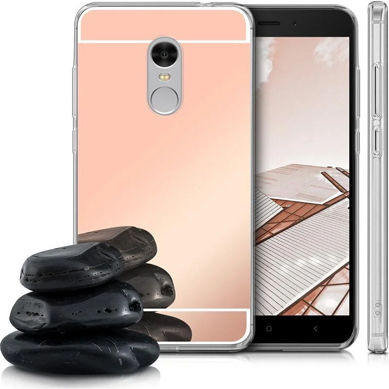 Φωτογραφία προϊόντος: Forcell Mirror Slim Fit Gel Case Θήκη Σιλικόνης Gold (Xiaomi Redmi 4X)